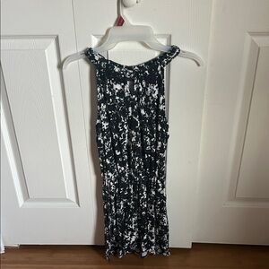 Apt. 9 Black and White Floral Mini Dress